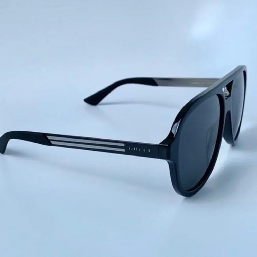 Authentic- New - Gucci Men’s Sunglasses GG0688S 001 Black/ Gray